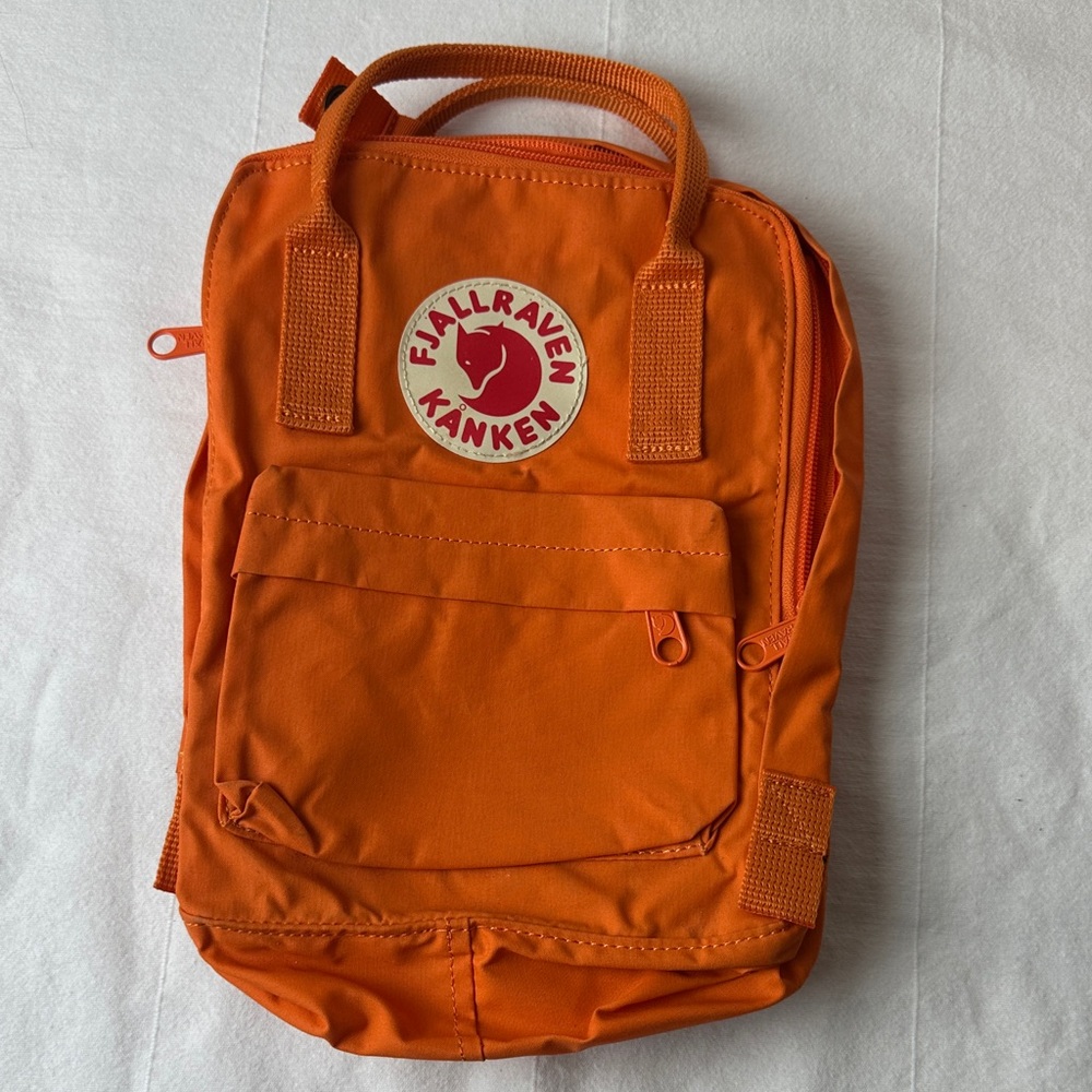 Fjallraven Kånken Bright Orange Kids Backpack